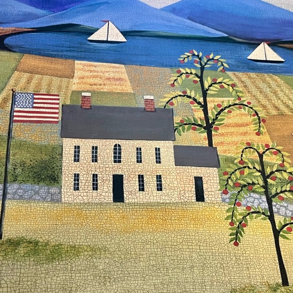 “America the Beautiful” by artist Wendy Wegner aka Wendy Russell 20”x24” - Picture 4 of 6